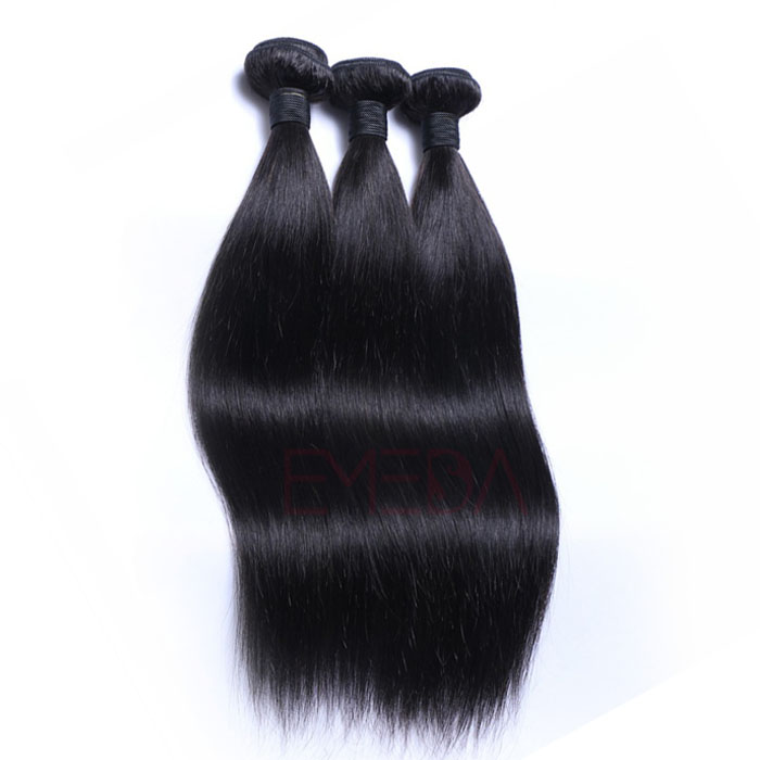 Brazilian straight hair weaves Unprocessed human hair extensions HW002